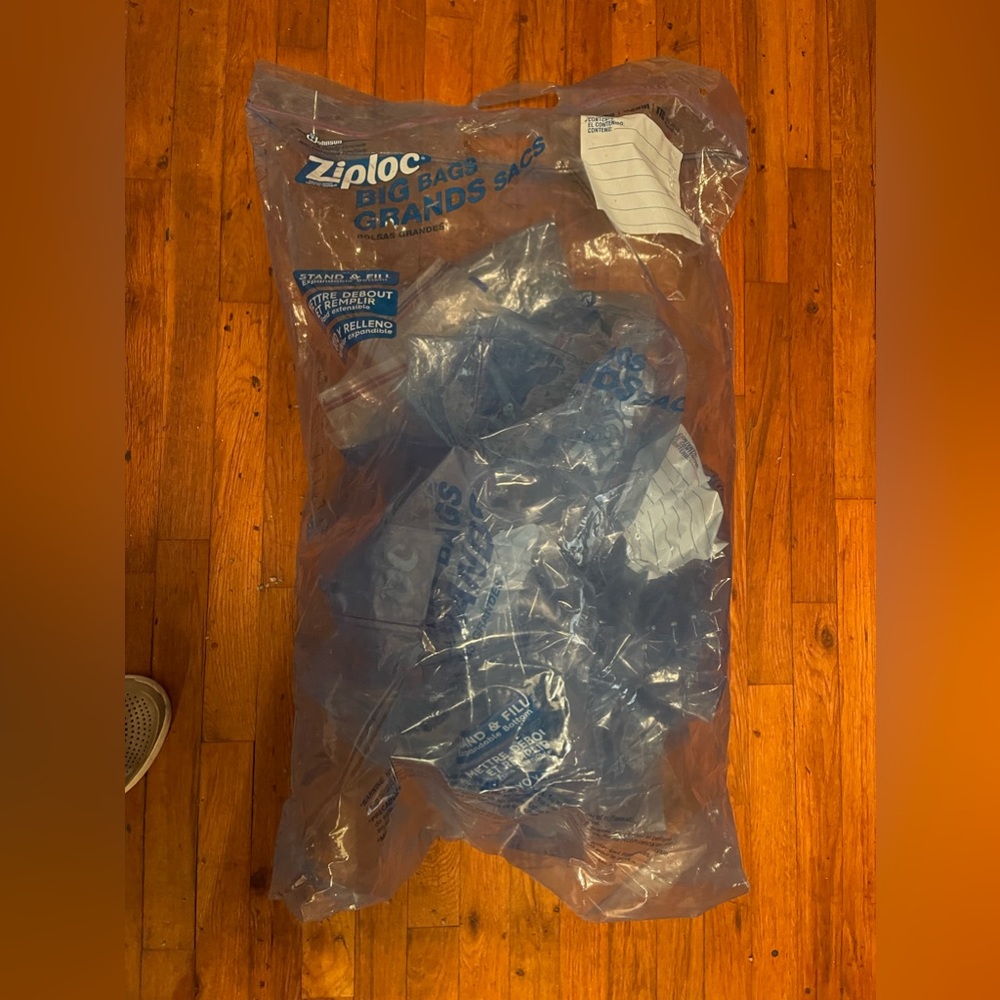 Ziplock storage bags